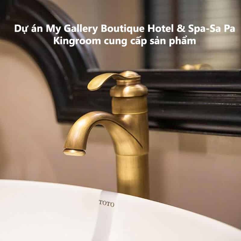 Vòi lavabo bằng đồng tại My Gallery Boutique Hotel & Spa Sa Pa, sản phẩm từ Kingroom.