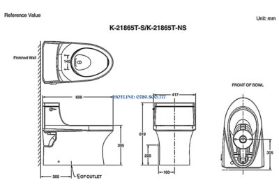 Bồn Cầu Kohler K-21865T-S2-0: Mang Đến Sự Thoải Mái Bất Tận - ảnh 2