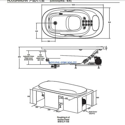 Bồn Tắm Kohler K-23044T-NWGR-0 - ảnh 3