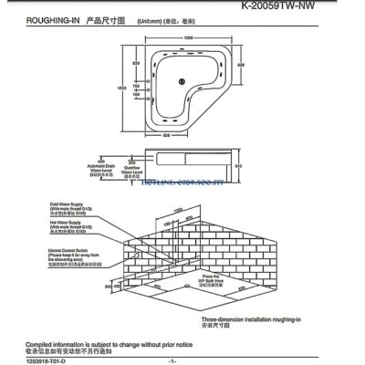 Bồn Tắm Kohler K-20059T-NW-0: Thời Thượng với gam Trắng Tuyết - ảnh 2