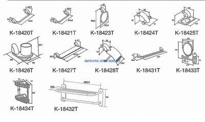 Kệ Góc Tam Giác Kohler K-18434T-CP - ảnh 2
