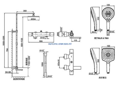 Sen Tắm Kohler K-73111T-7MU-BLR - ảnh 2