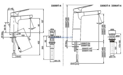 Vòi Chậu Kohler 33063T-4-CP Sang Trọng - ảnh 2