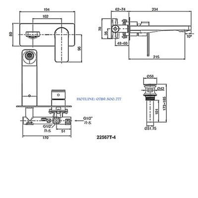 Vòi Chậu Kohler K-22567T-B4-CP - ảnh 2