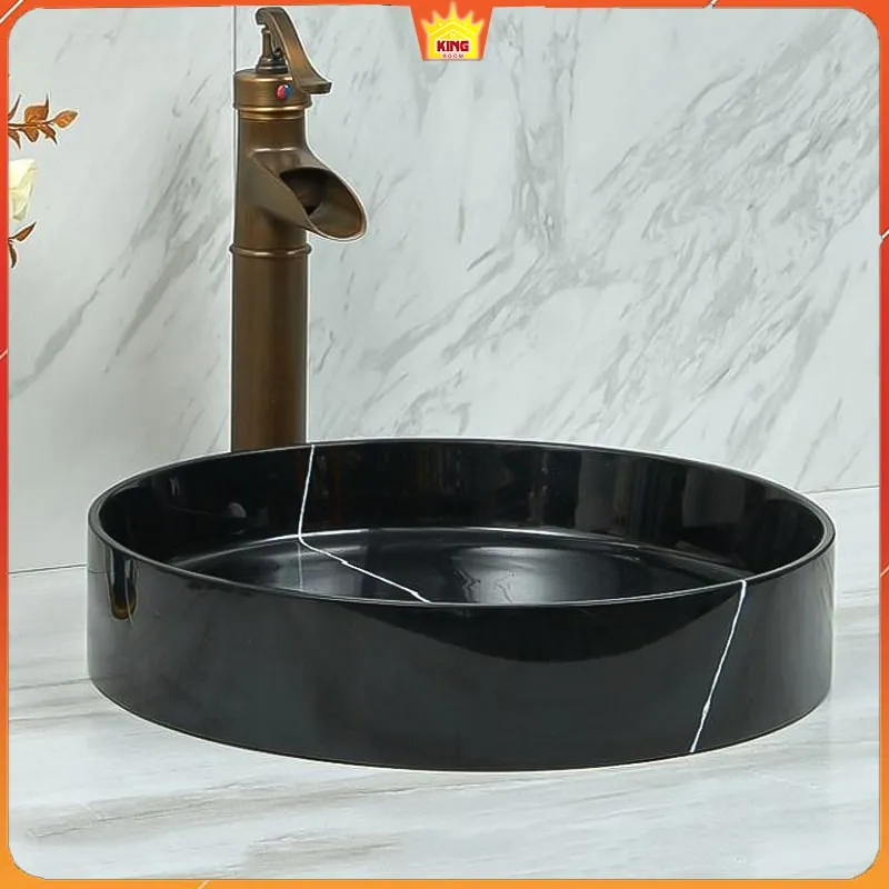 chậu đá marble màu đen mnb05-kingroom.vn-1