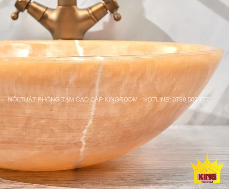 chậu đá tự nhiên onyx ch40 hoàn thiện đạt thẩm mỹ cao