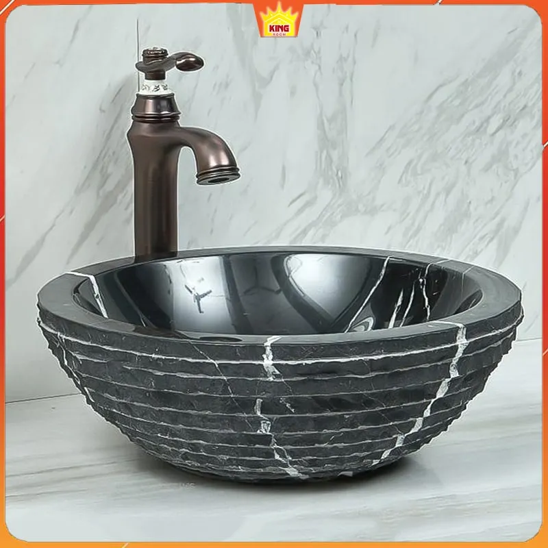 chậu đá marble đen vân trắng sl04-kingroom-1