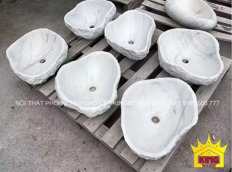 lavabo đá tự nhiên travertine dg102 linh hoạt trong thiết kế