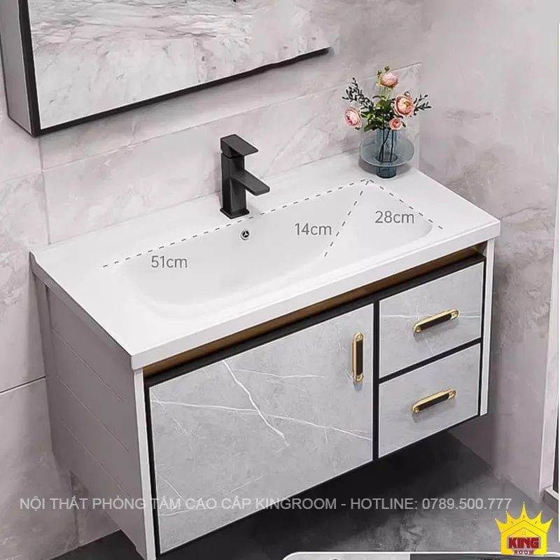 Kích thước lòng chậu tủ lavabo inox 304 ST5