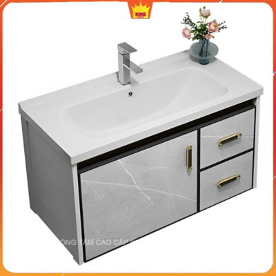 Chi tiết tủ lavabo inox 304 ST5 đa năng với bồn rửa và ngăn chứa