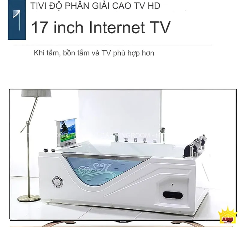 TV độ phân giải cao 17 inch Internet TV tiện lợi cho Phòng Xông Hơi Ướt SK2