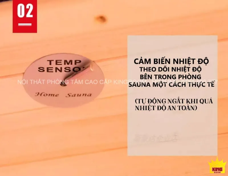 Cảm biến nhiệt độ trong phòng xông hơi SM3 giám sát chính xác nhiệt độ và đảm bảo an toàn