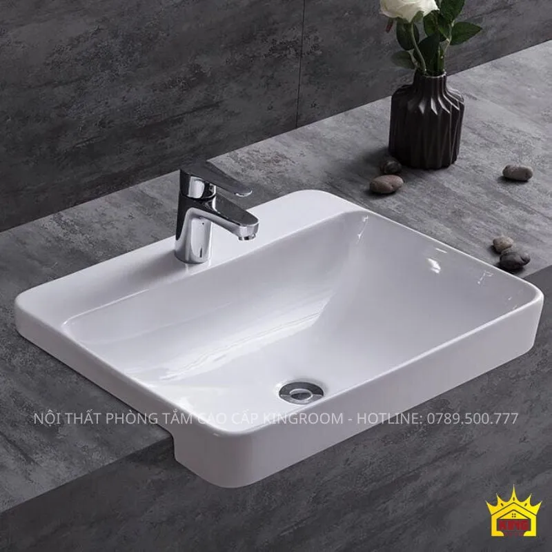 Lavabo bán âm Kohler đem lại cảm giác sạch sẽ, thoáng mát