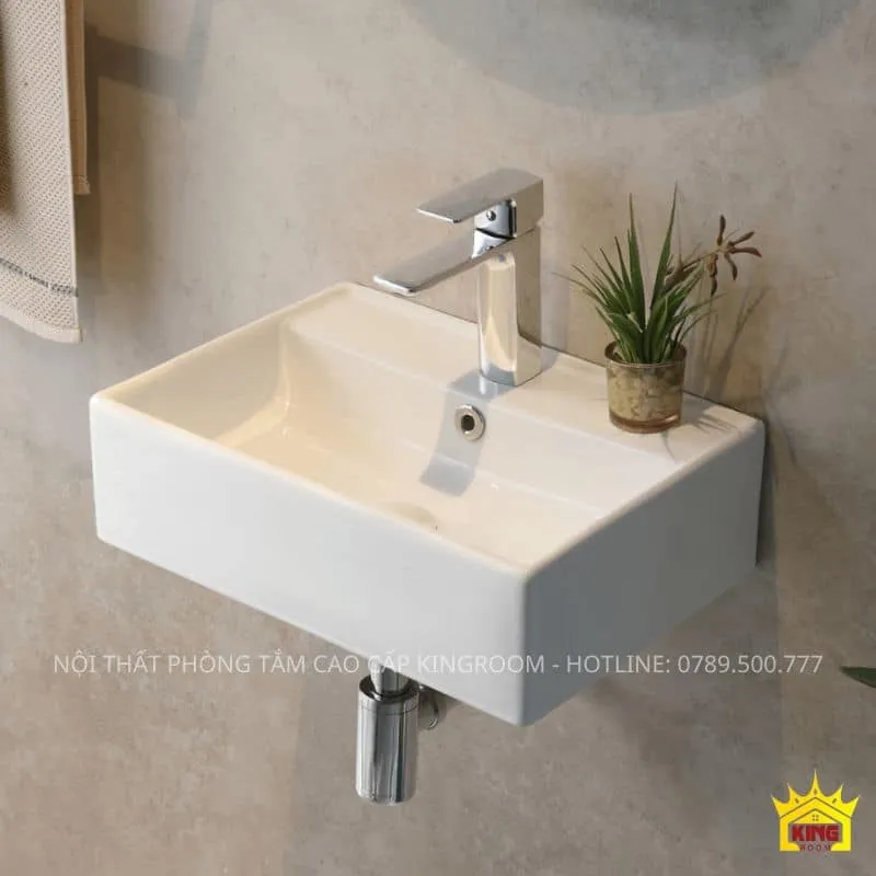 Lavabo treo tường Kohler tiết kiệm không gian và dễ dàng lau chùi