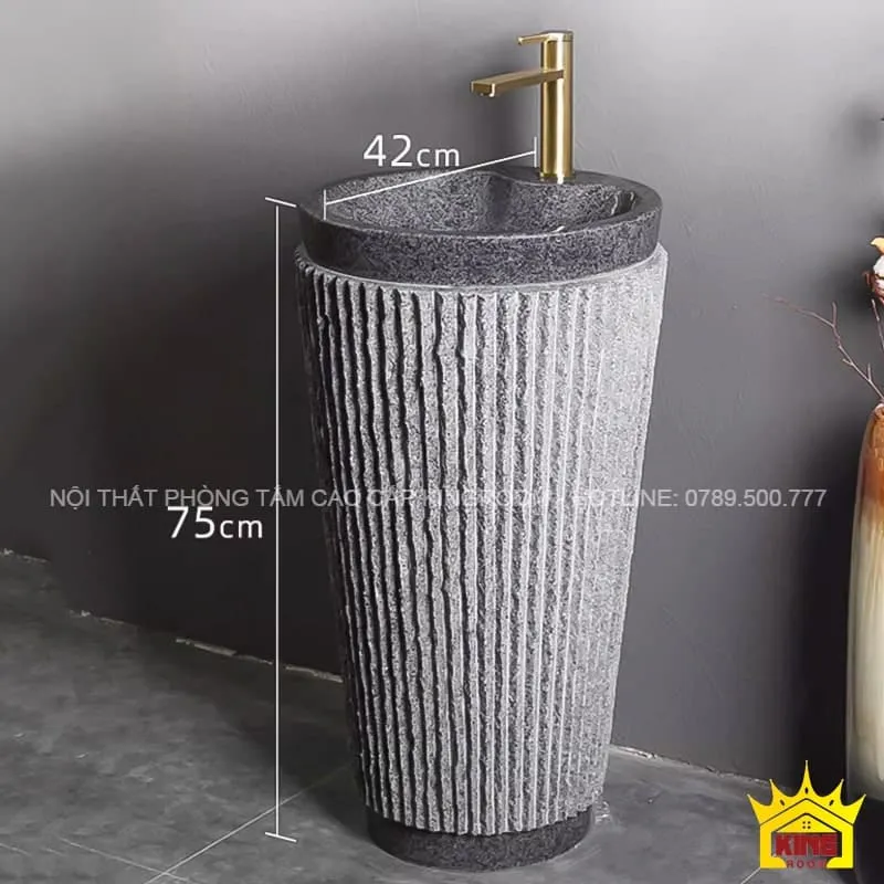 Lavabo đá nguyên khối SC20 có thiết kế độc đáo