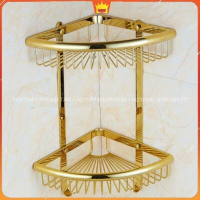 Bộ phụ kiện nhà tắm bằng đồng mạ vàng PG80