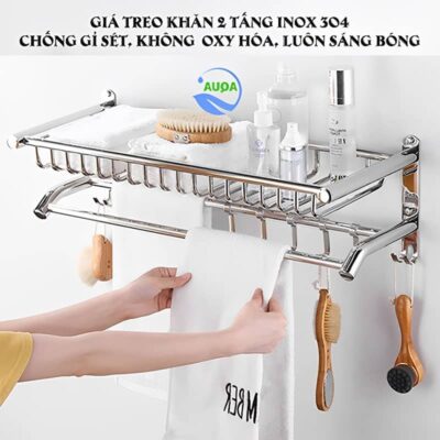 giá treo khăn nhà tắm bằng inox 304 S8