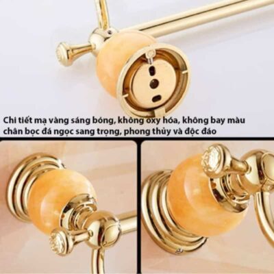 Giá treo khăn nhà tắm được làm bằng chất liệu mạ vàng GD30