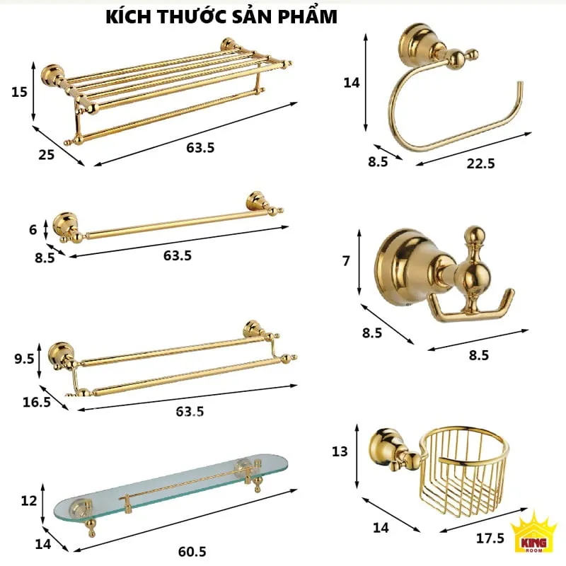 Kích thước bộ phụ kiện PG80