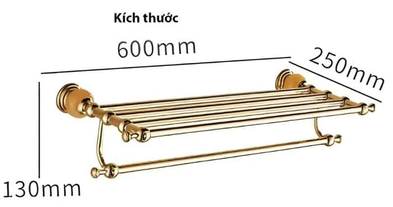 Kích thước tiêu chuẩn của giá treo khăn Aqua MF7