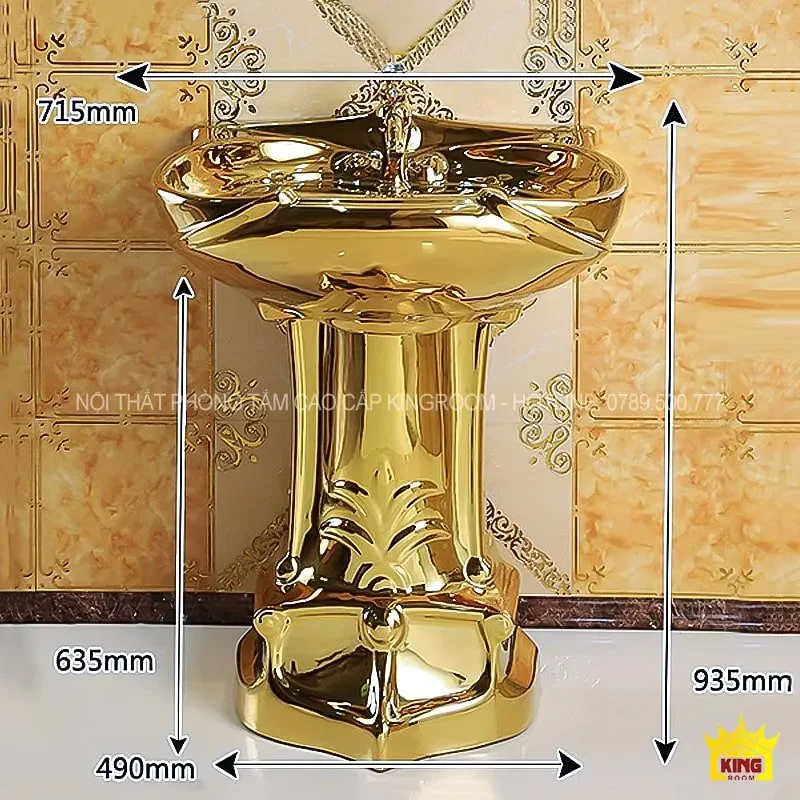 Kích thước tổng thể của lavabo QS6