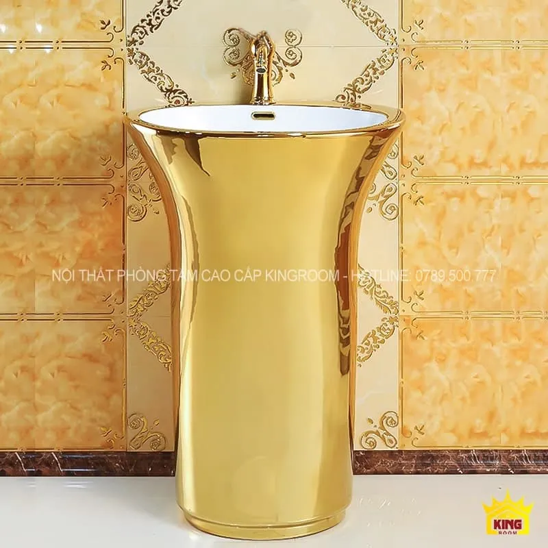 Lavabo đứng mạ vàng Aqua SS5