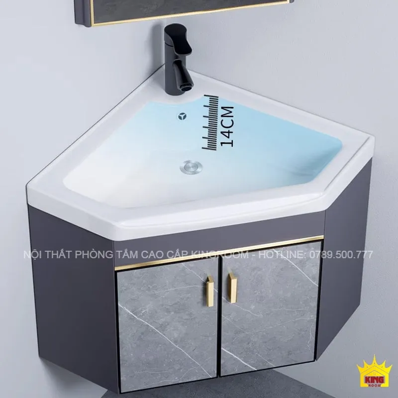 Mẫu lavabo mặt góc  