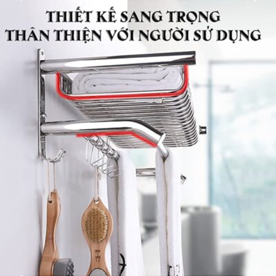 giá treo khăn nhà tắm bằng inox 304 S8