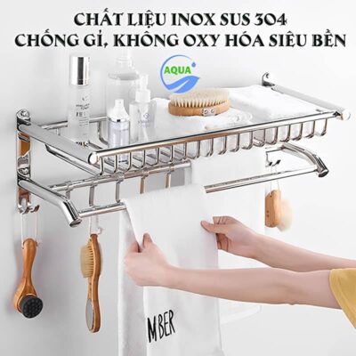 giá treo khăn nhà tắm bằng inox 304 S8
