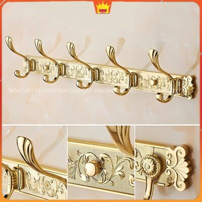 Bộ phụ kiện nhà tắm bằng đồng mạ vàng CA90