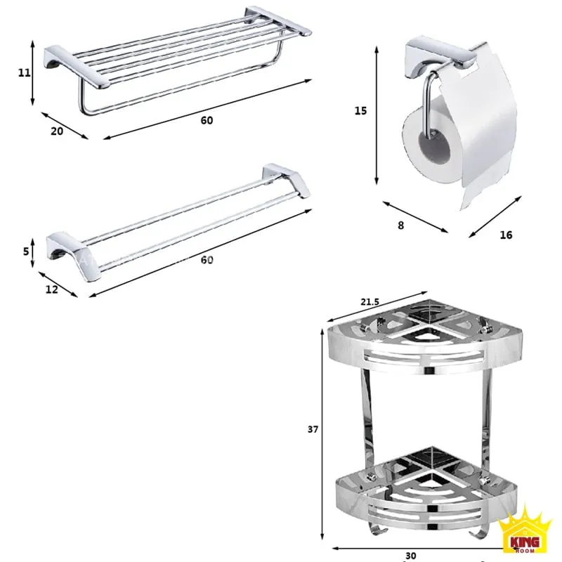 Bộ Phụ Kiện Nhà Tắm Inox 304 KS50