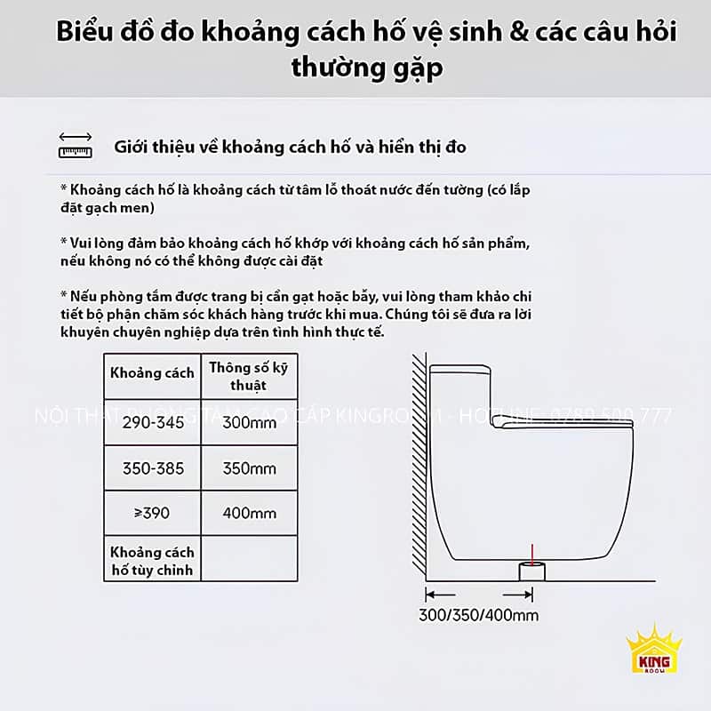 Biểu đồ hướng dẫn khoảng cách hố vệ sinh và các câu hỏi thường gặp.