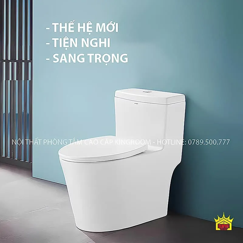 Bồn cầu hiện đại, tiện nghi