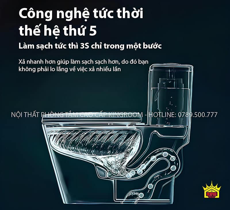 Công nghệ xả nước tiên tiến