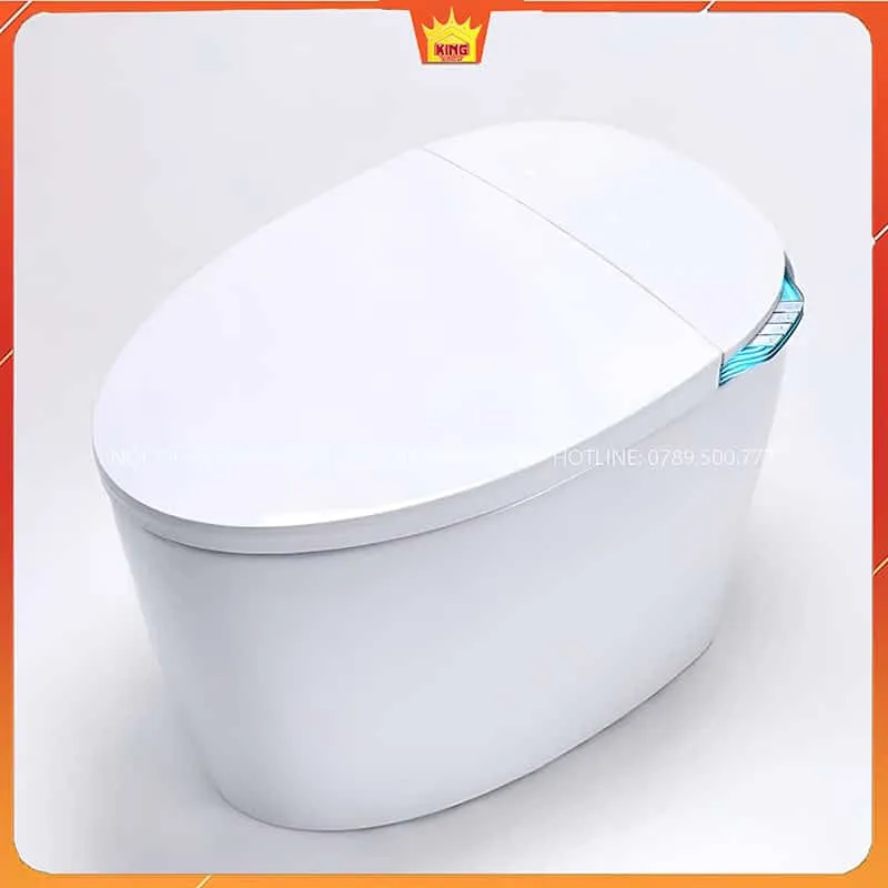 Bồn cầu thông minh HS6 với thiết kế hiện đại và tích hợp đèn LED.