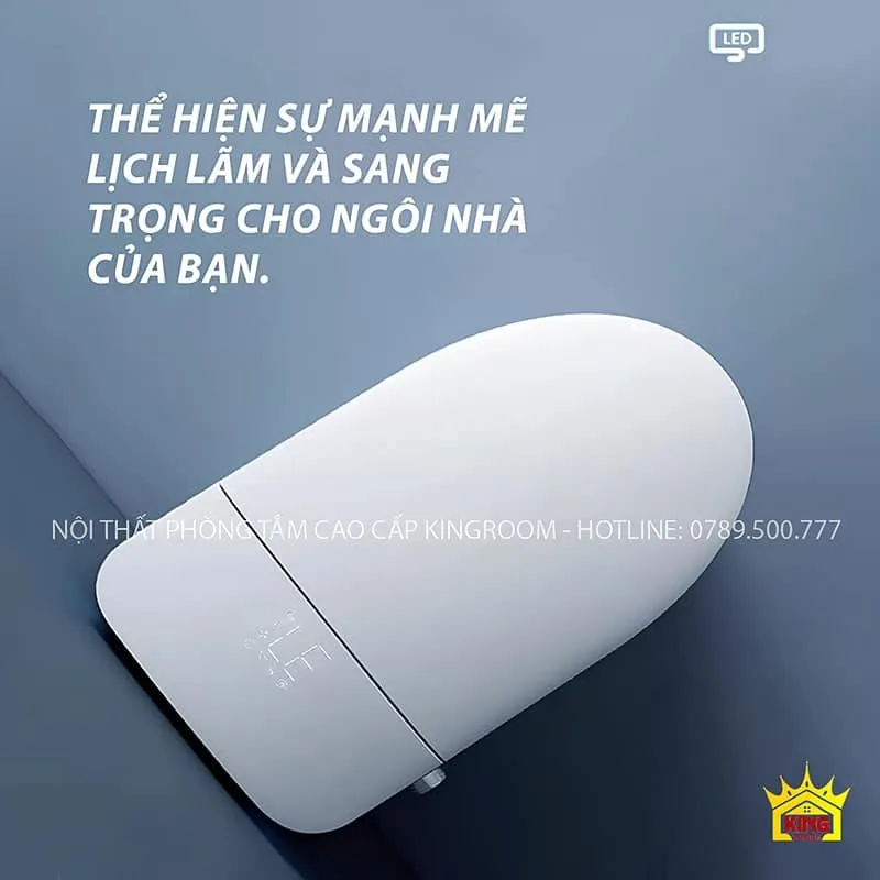 Nắp bồn cầu thông minh NA5 thể hiện sự mạnh mẽ và lịch lãm