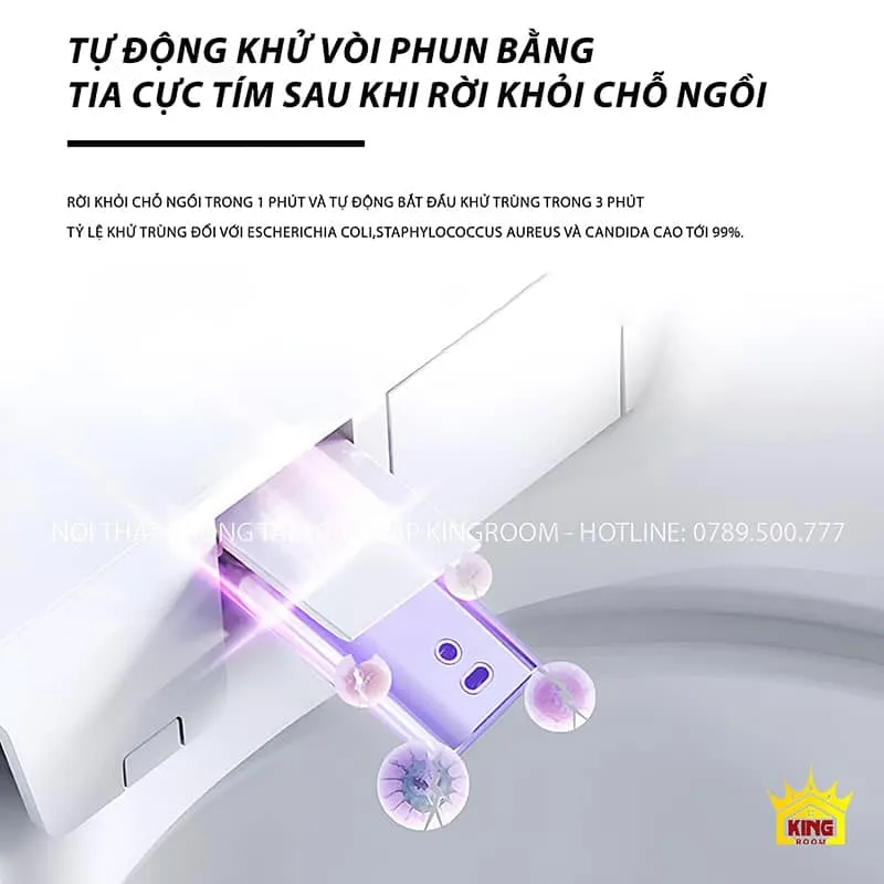 Vòi phun của bồn cầu thông minh NA5 với tia cực tím khử trùng