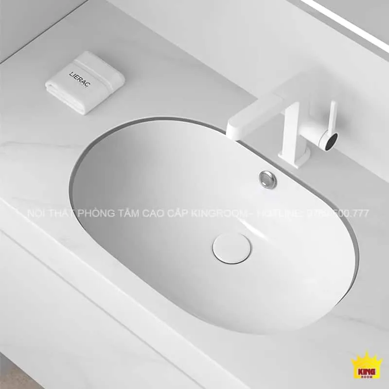 Lavabo Âm Bàn Aqua VS60 với mặt bàn để đồ tinh tế