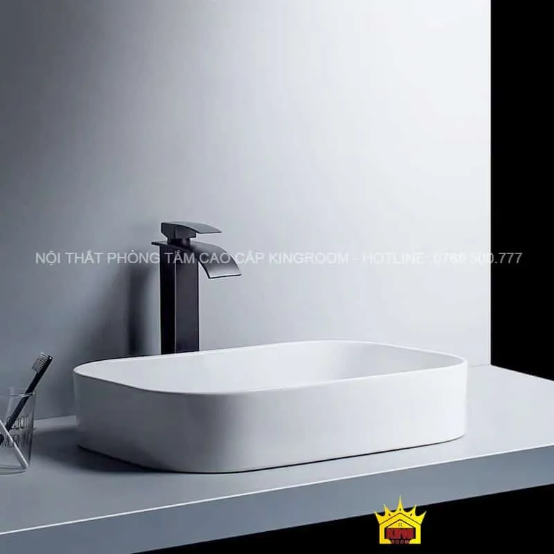 Lavabo Đặt Bàn Aqua SS10 - Thiết kế sang trọng phù hợp với mọi không gian phòng tắm.