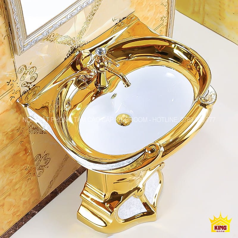 Lavabo Mạ Vàng Aq10