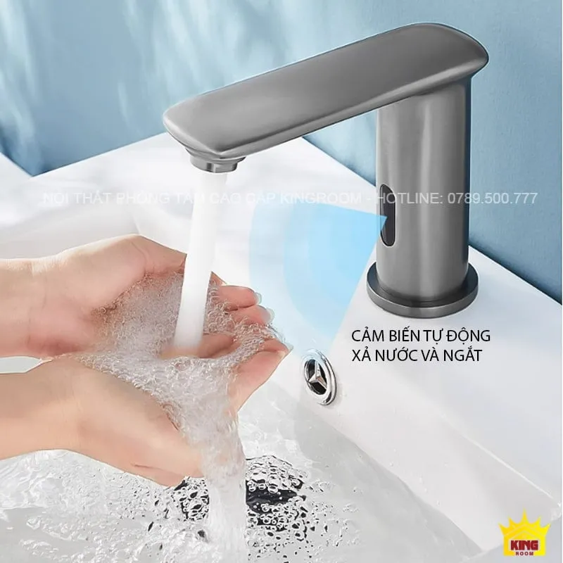 Thiết kế lavabo tích hợp cảm biến tự động