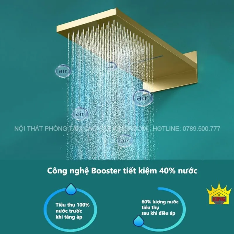 Áp dụng công nghệ Booster tiết kiệm 40% nước