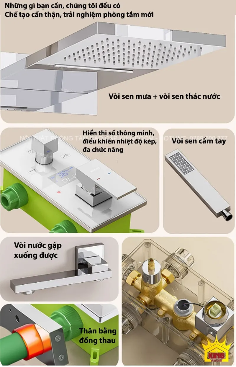 Bộ vòi HS70 sở hữu nhiều ưu điểm nổi bật