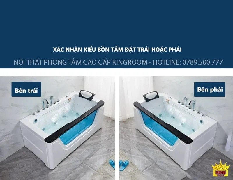 Bồn tắm HS7 đặt trong không gian