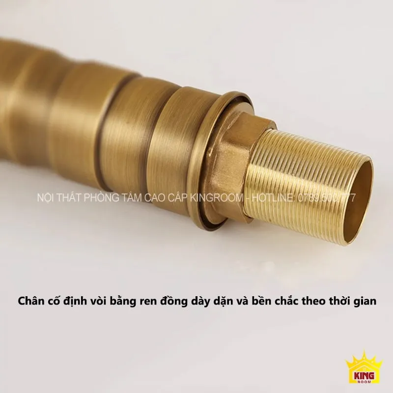 Chân vòi cố định ren đồng