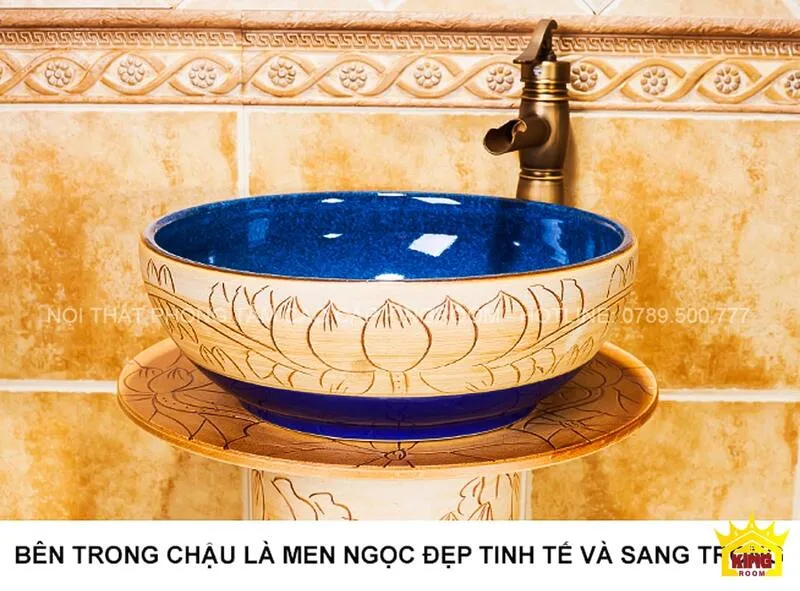 Chậu men chất liệu men ngọc tinh tế