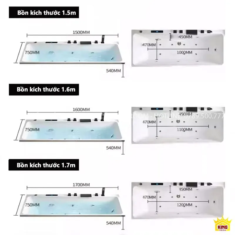 XV10 có tới 3 kích thước để bạn lựa chọn