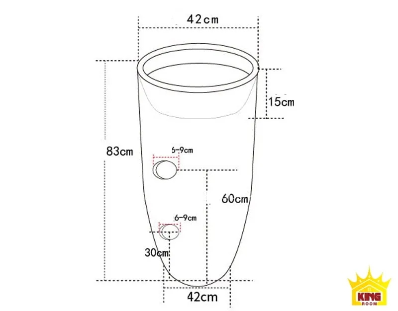 Kích thước bồn 501S đảm bảo tiêu chuẩn