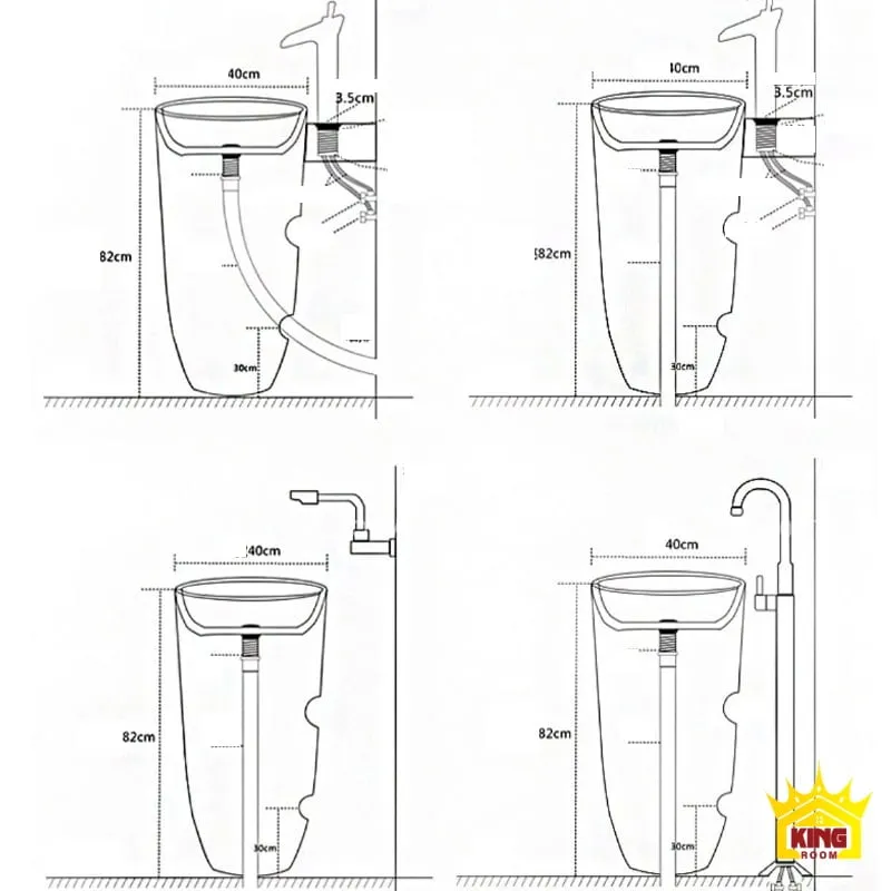 Kích thước của mẫu bồn XC20