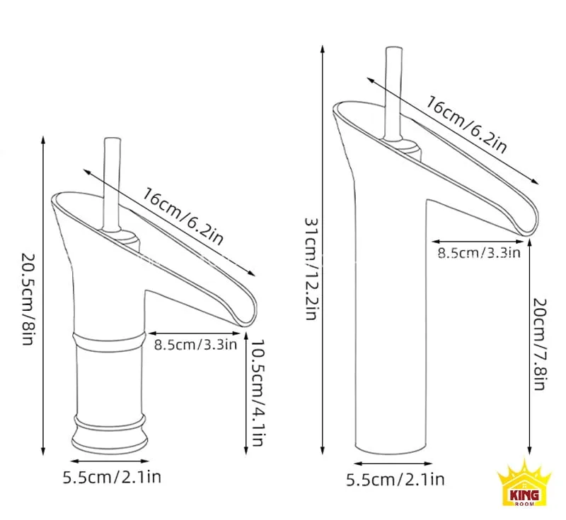 Kích thước của vòi DC30